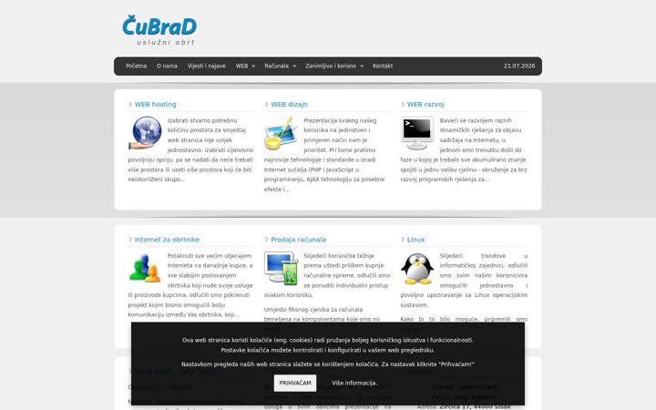 Screenshot of cubrad.eu