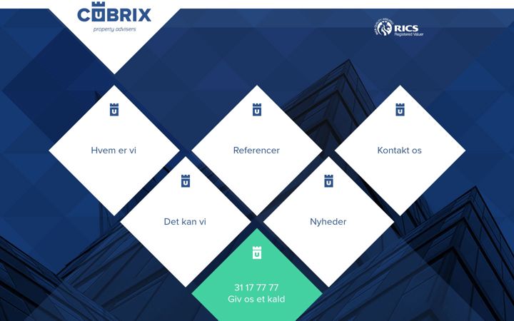 Screenshot of cubrix.dk