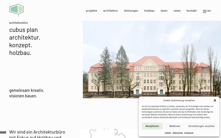 Screenshot of cubus-plan.com