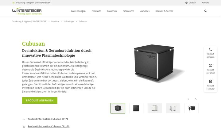 Screenshot of cubusan.com