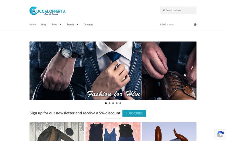 Screenshot of cuccalofferta.com