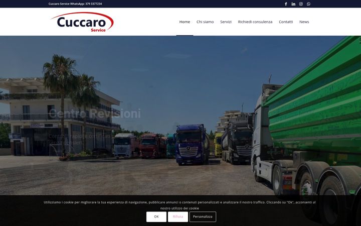 Skærmbillede af cuccaroservice.it