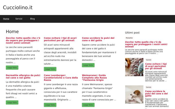 Screenshot of cucciolino.it
