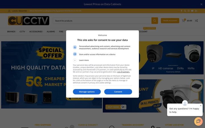 Skærmbillede af cucctv.co.uk