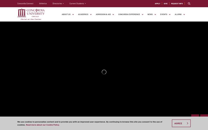 Screenshot of cuchicago.edu