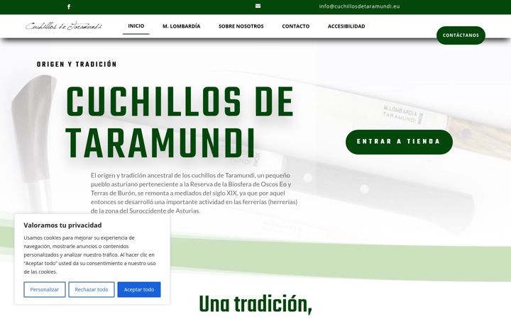 Screenshot of cuchillosdetaramundi.eu