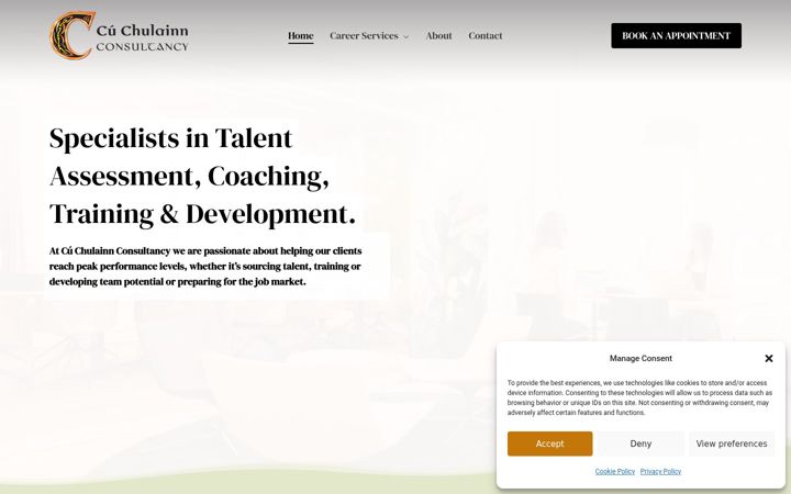 Screenshot of cuchulainnconsultancy.com