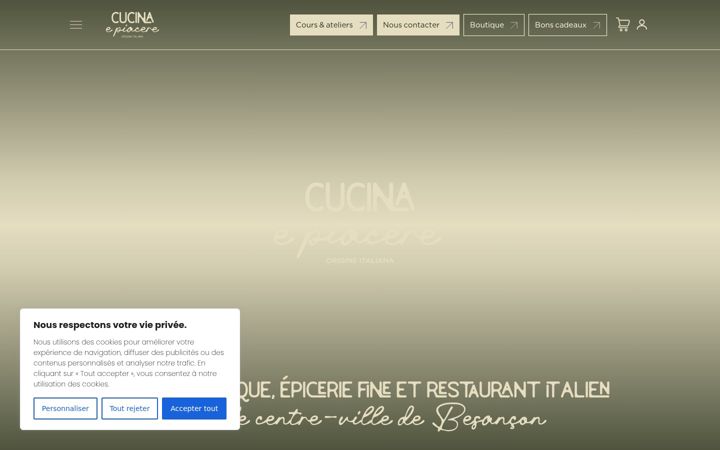 Screenshot of cucina-e-piacere.fr