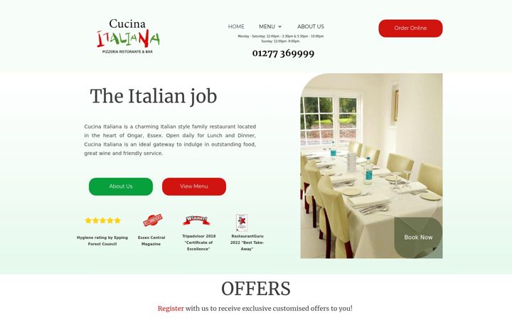 Screenshot of cucina-italiana.co.uk