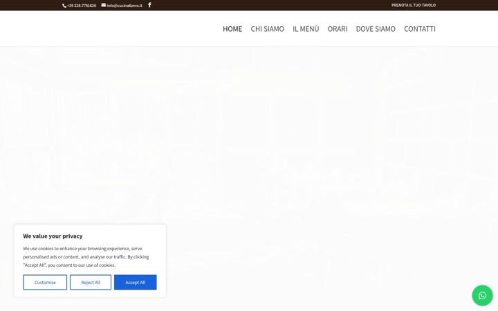 Screenshot of cucina6zero.it