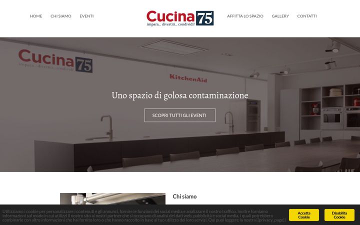 Screenshot of cucina75.it
