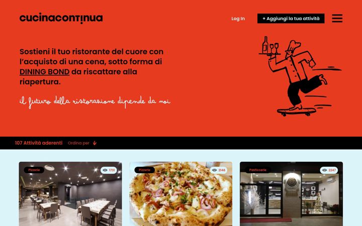Screenshot of cucinacontinua.it