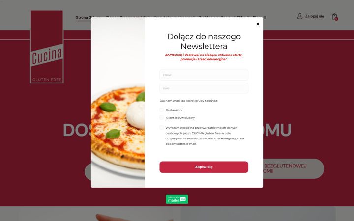 Screenshot of cucinaglutenfree.pl