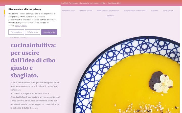 Screenshot of cucinaintuitiva.it