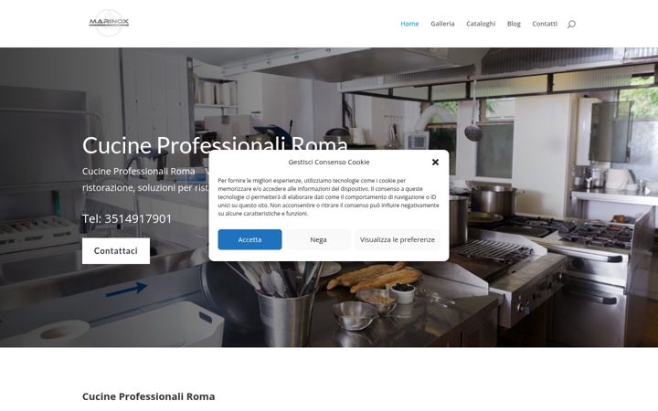 Screenshot of cucine-professionali.com