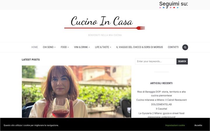 Screenshot of cucinoincasa.it