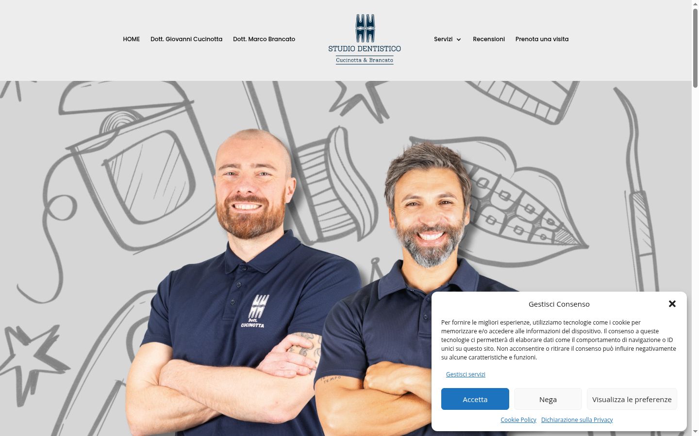 Screenshot des Einwilligungsbanners vor jeglicher Interaktion