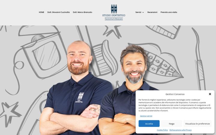 Screenshot of cucinottaebrancato.com