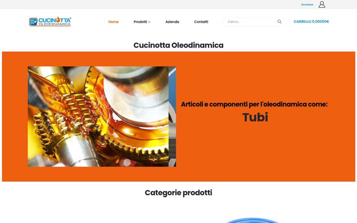Kuvakaappaus sivustosta cucinottaoleodinamica.it