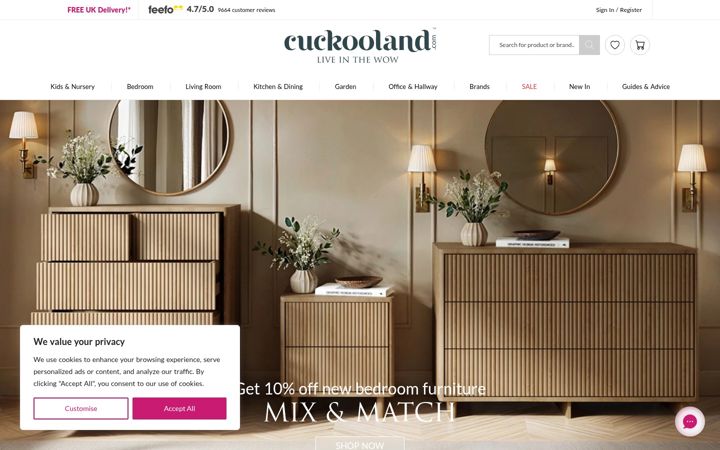 Screenshot of cuckooland.com