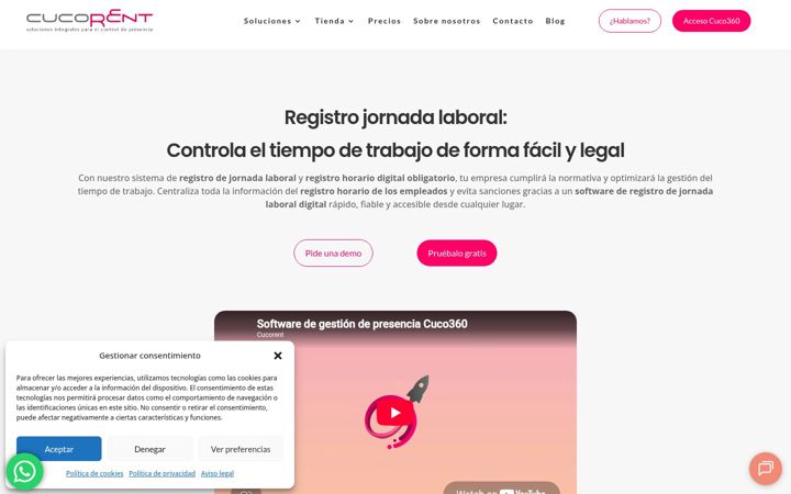 Screenshot of cucorent.com