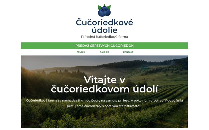Screenshot of cucoriedkypolana.sk