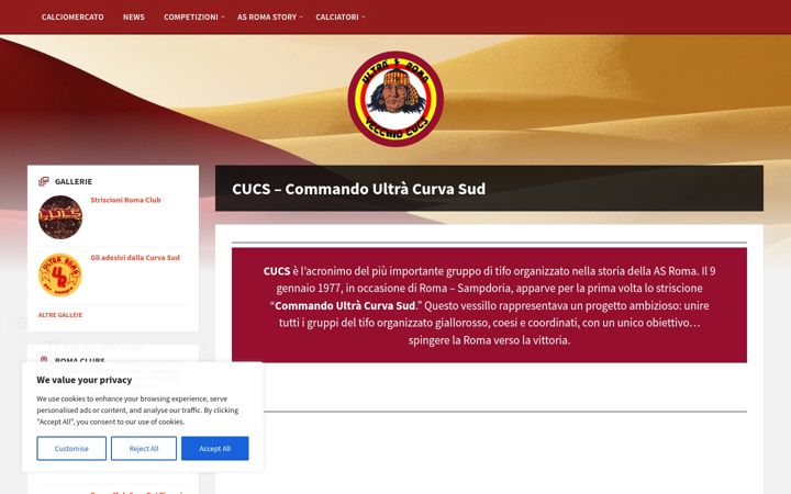 Screenshot of cucs.it