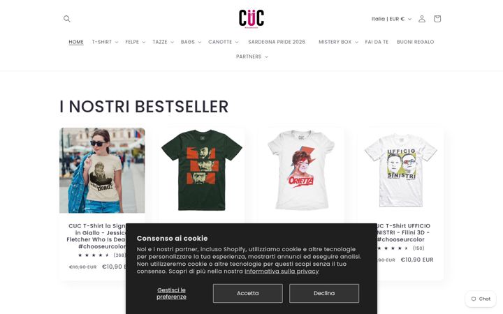 Screenshot of cucshop.com