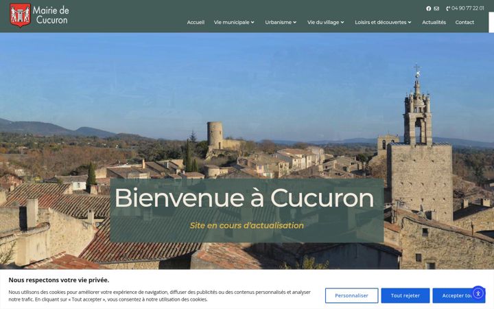 Screenshot of cucuron.fr