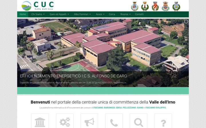 Kuvakaappaus sivustosta cucvalledellirno.it