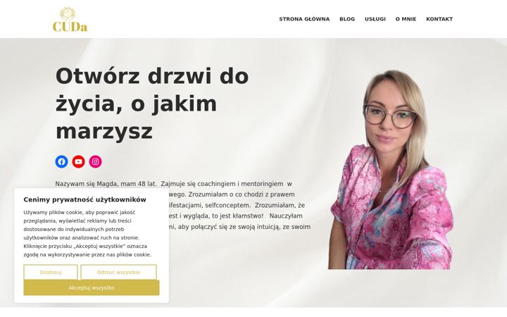 Екранна снимка на cudabymagdawentland.pl