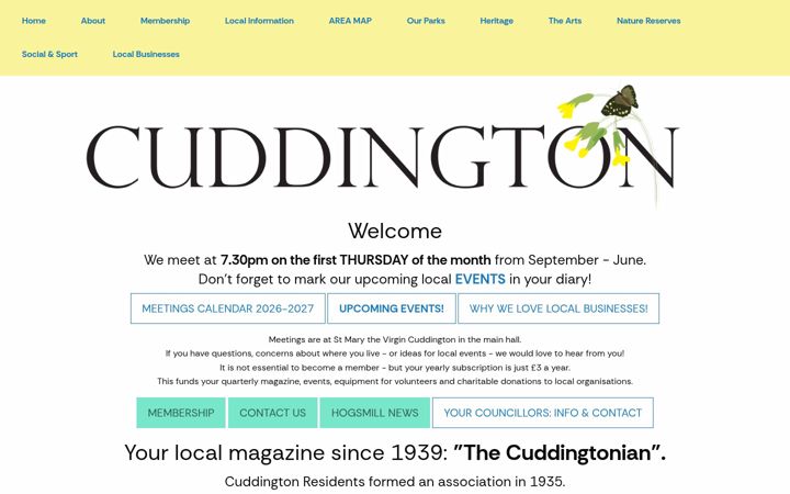 Screenshot of cuddingtonra.org