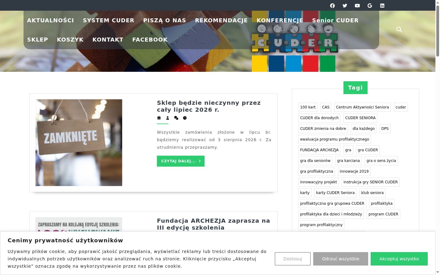 Snimka zaslona bannera za privolu prikazanog prije bilo kakve interakcije