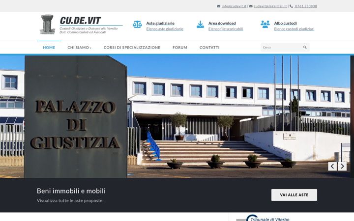 Screenshot of cudevit.it