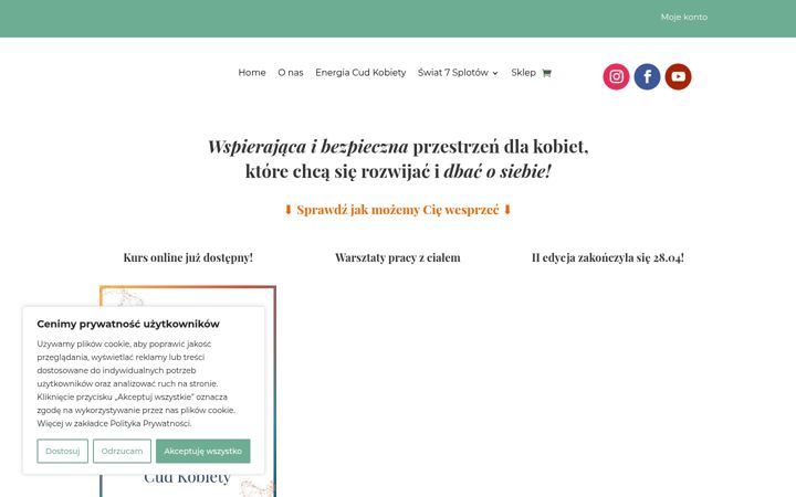 Zrzut ekranu cudkobiety.pl