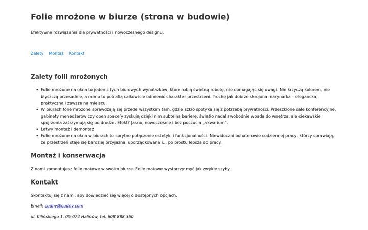 Screenshot of cudny.com
