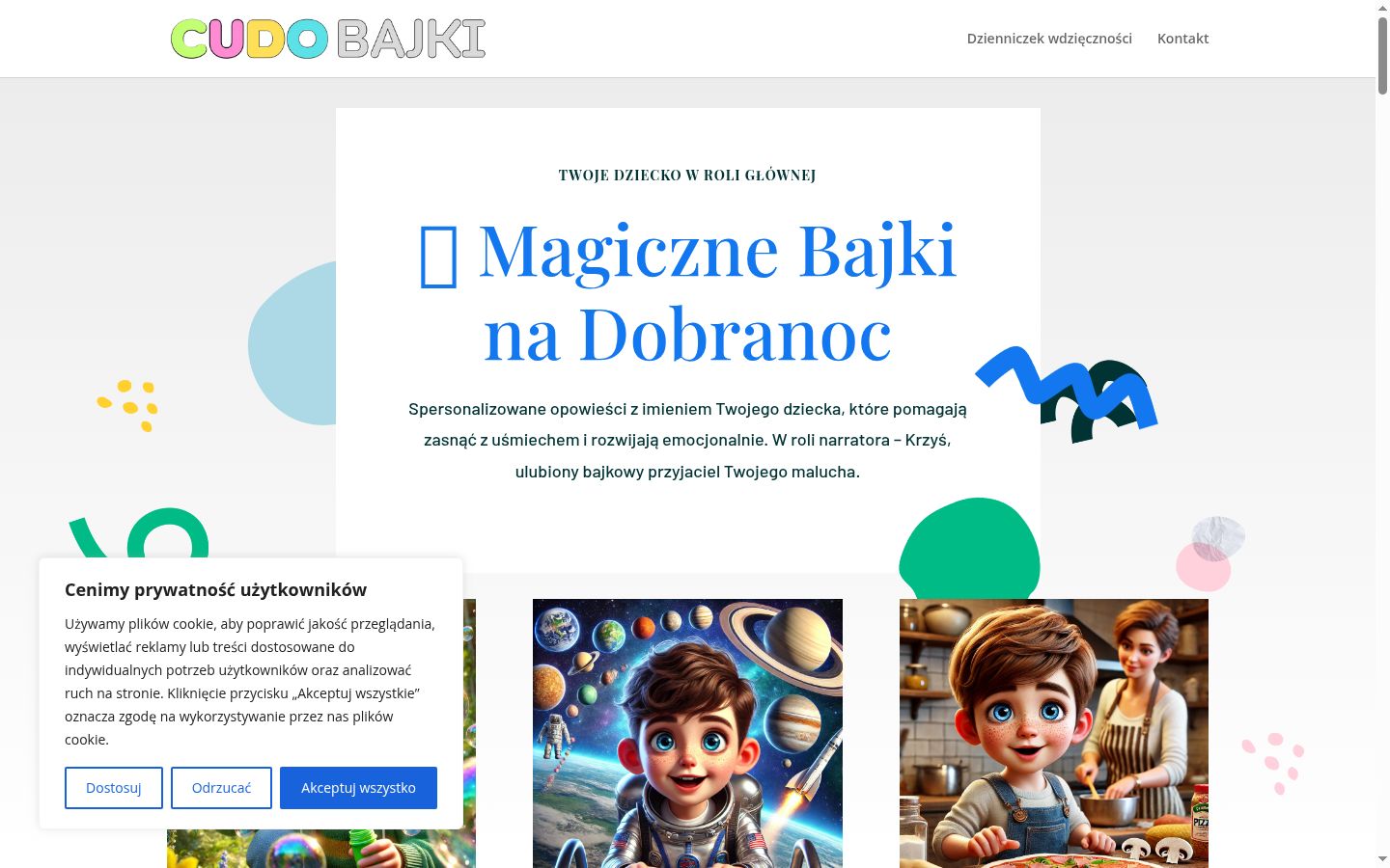 Zrzut ekranu banera zgody wyświetlanego przed jakąkolwiek interakcją