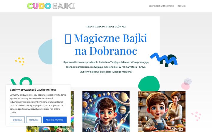 Zrzut ekranu cudobajki.pl