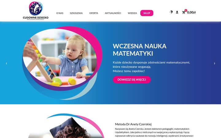 Screenshot of cudownedziecko.pl
