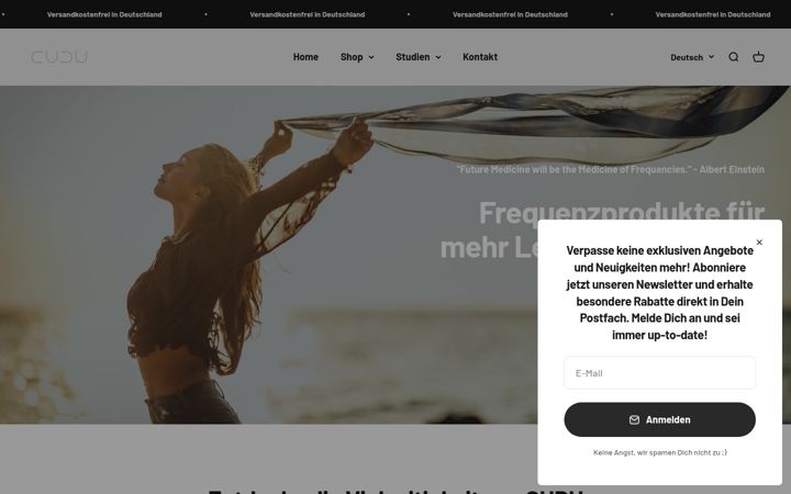 Screenshot of cudu-movement.de