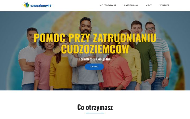 Screenshot of cudzoziemcy48.pl