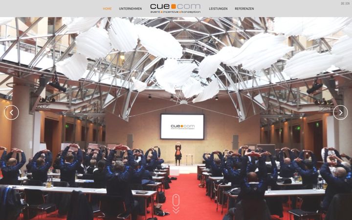Screenshot of cuecom.de