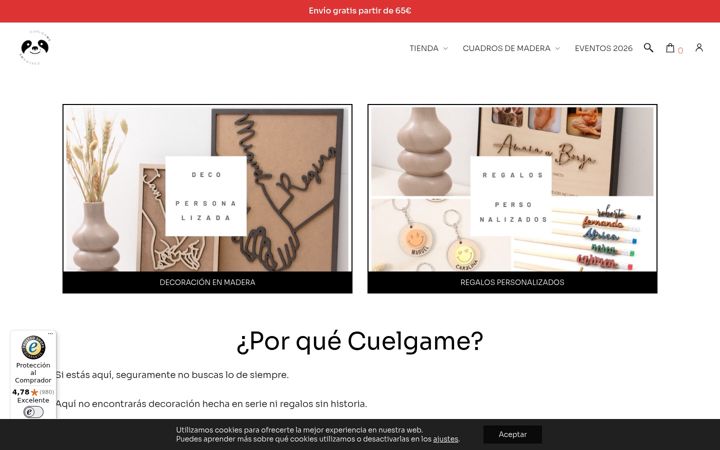 Screenshot of cuelgame.es