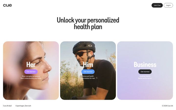 Screenshot of cuelife.com