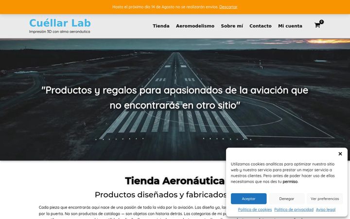 Screenshot of cuellarlab.com