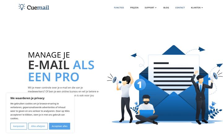 Skjermbilde av cuemail.nl