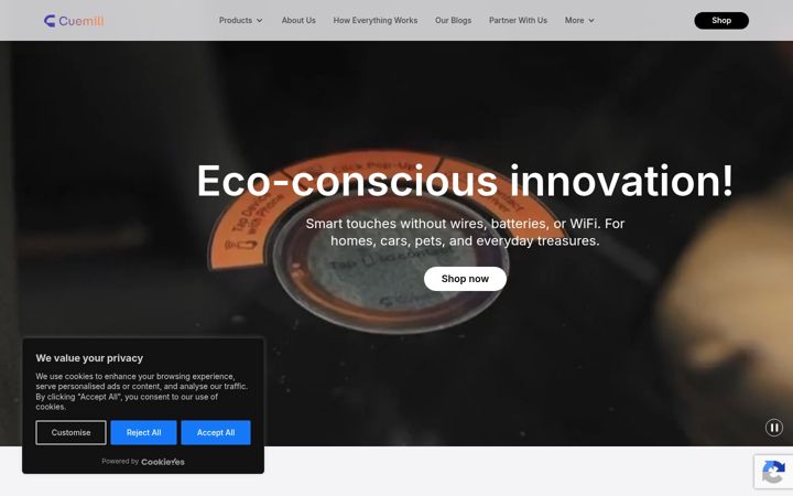 Screenshot of cuemill.com