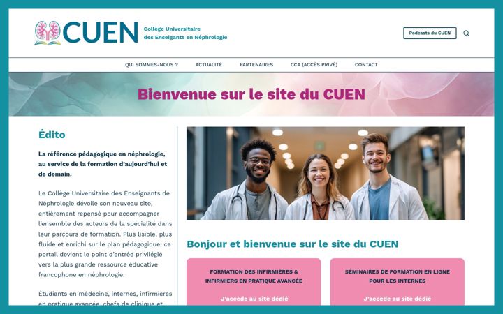 Screenshot of cuen.fr