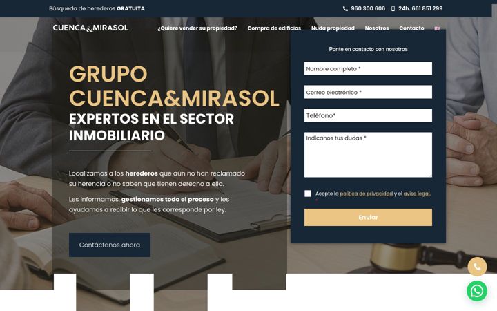 Screenshot of cuencamirasol.es