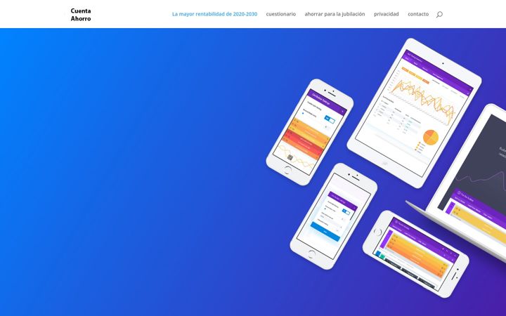 Screenshot of cuentaahorro.eu